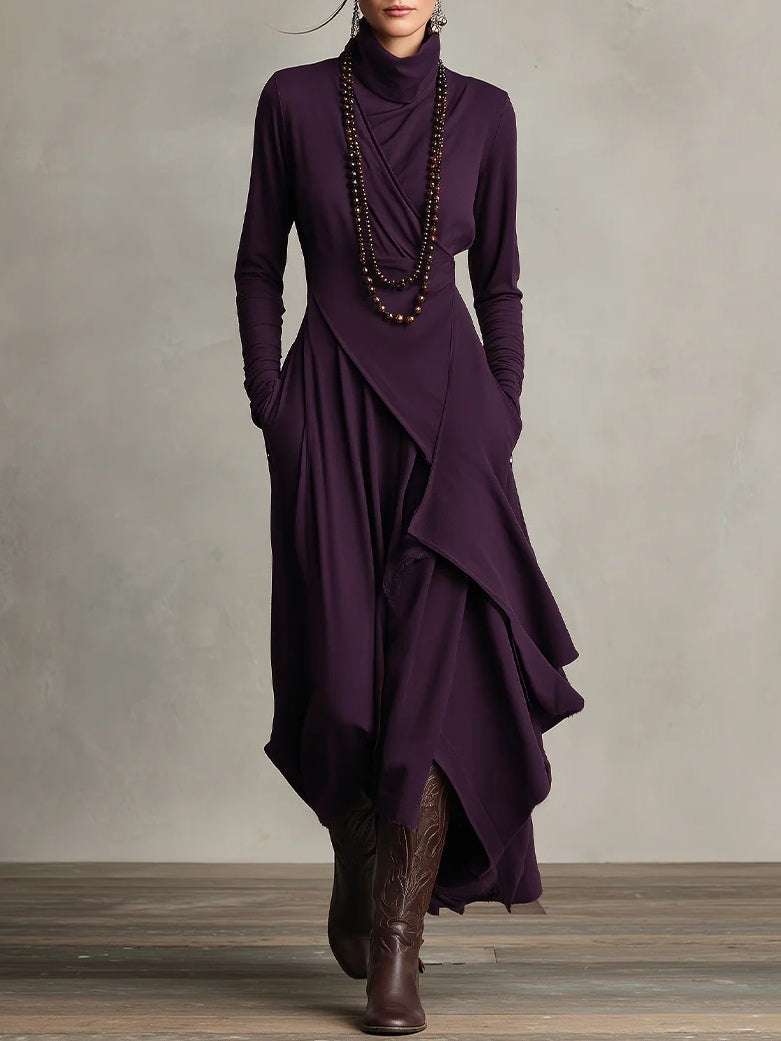 Lavienne™ | Turtleneck Maxi Dress