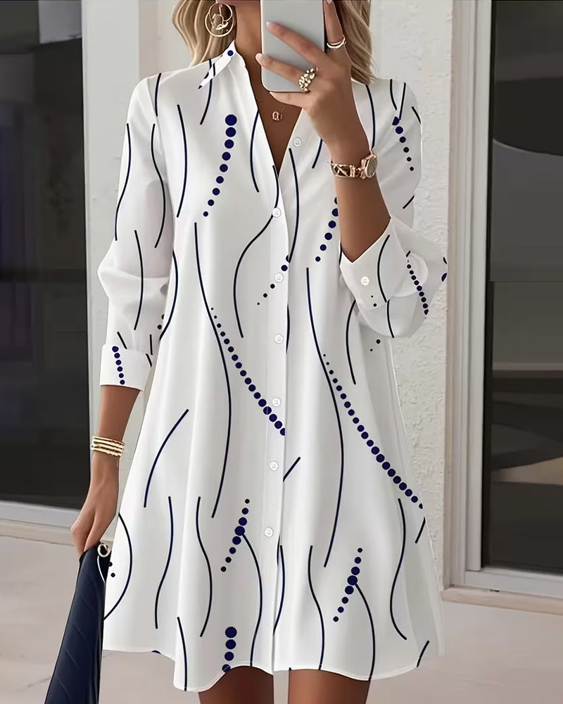 Portia™ | Button-Front Shirt Dress
