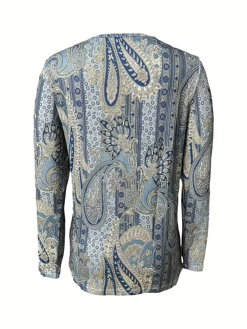 Katharine™ | Paisley Cowl Neck Top