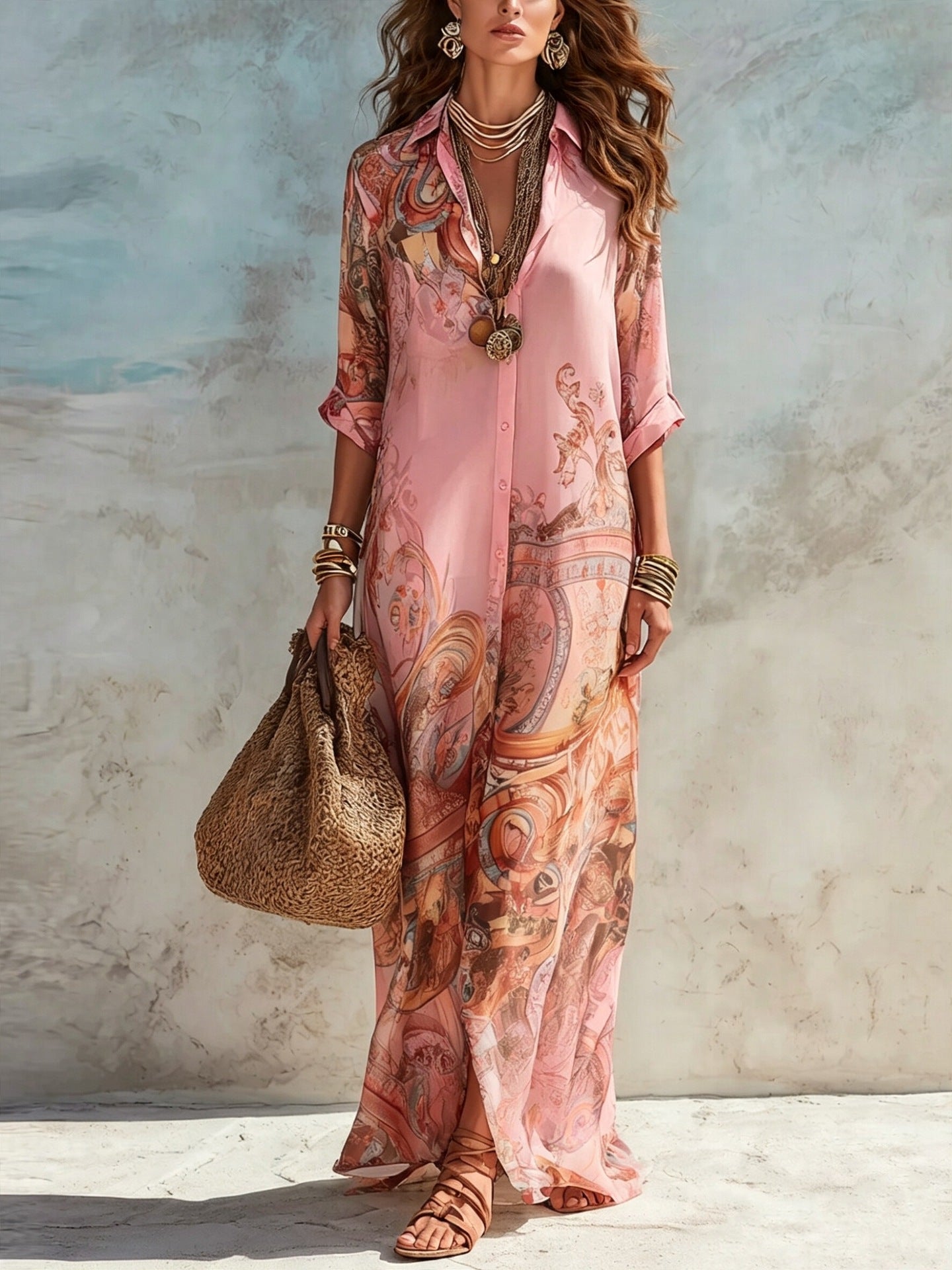Azalea™ | Mediterranean Resort Maxi Dress