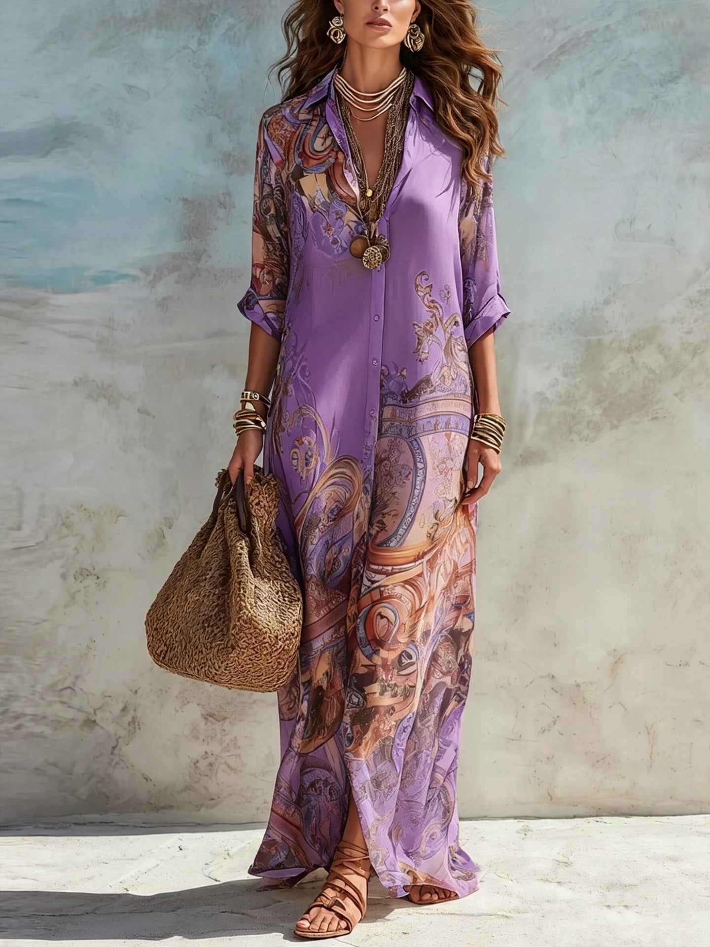 Azalea™ | Mediterranean Resort Maxi Dress
