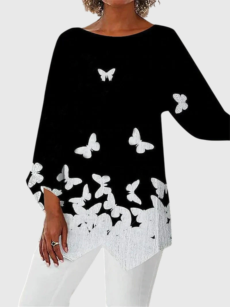 Elegant Crew Neck Top