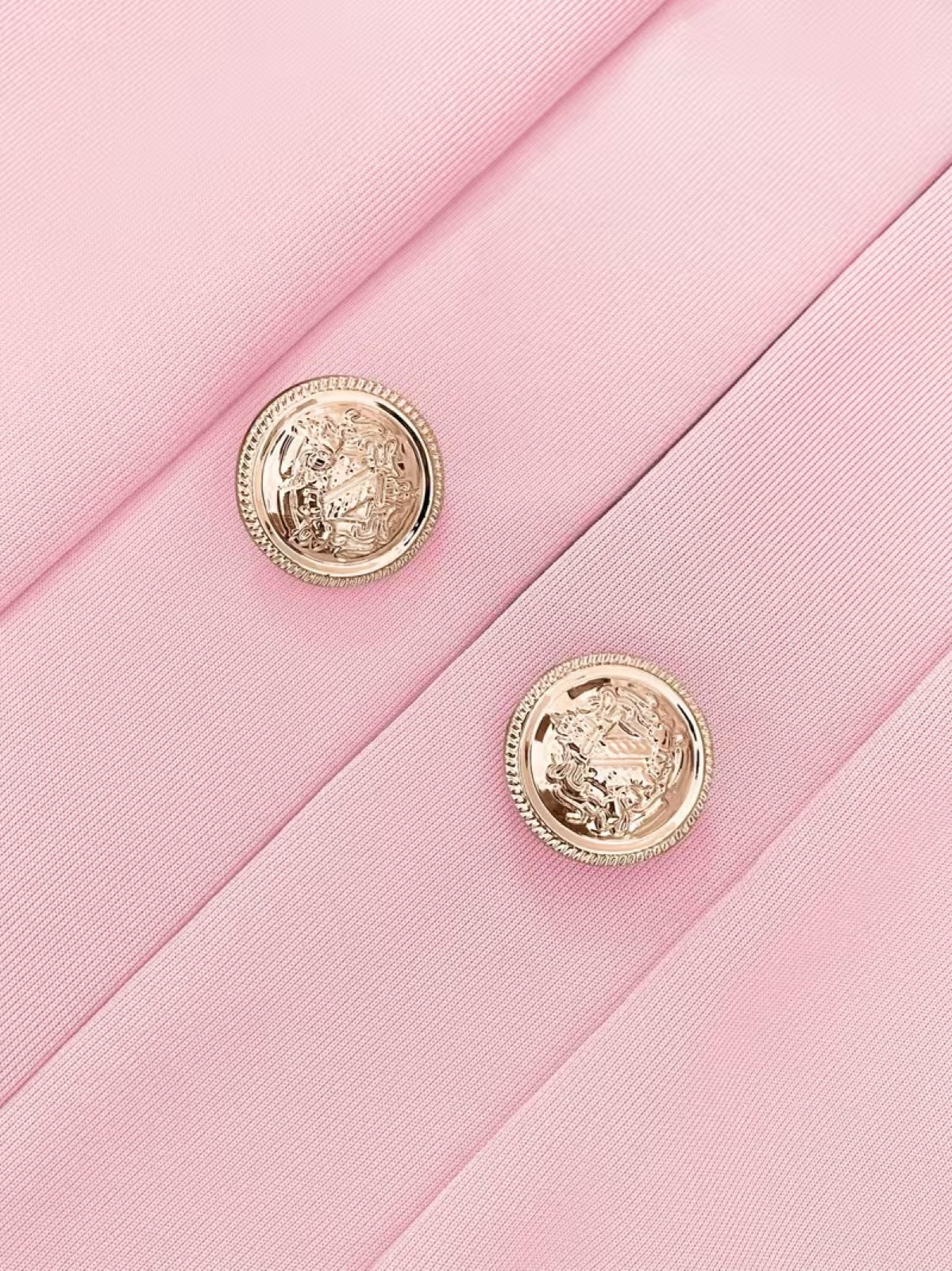 Adelise™ | Gold Button Blazer