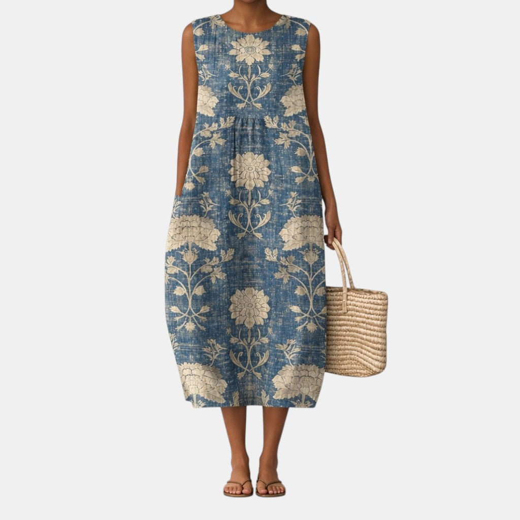 Florizel™ | Classic Floral Midi Dress