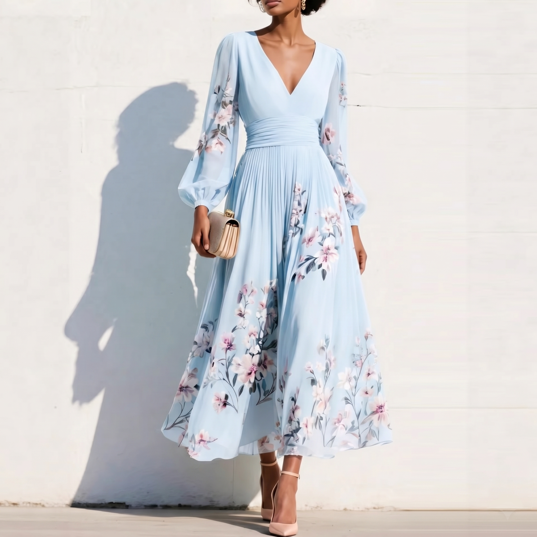 Nirena™ | Elegant Midi Dress