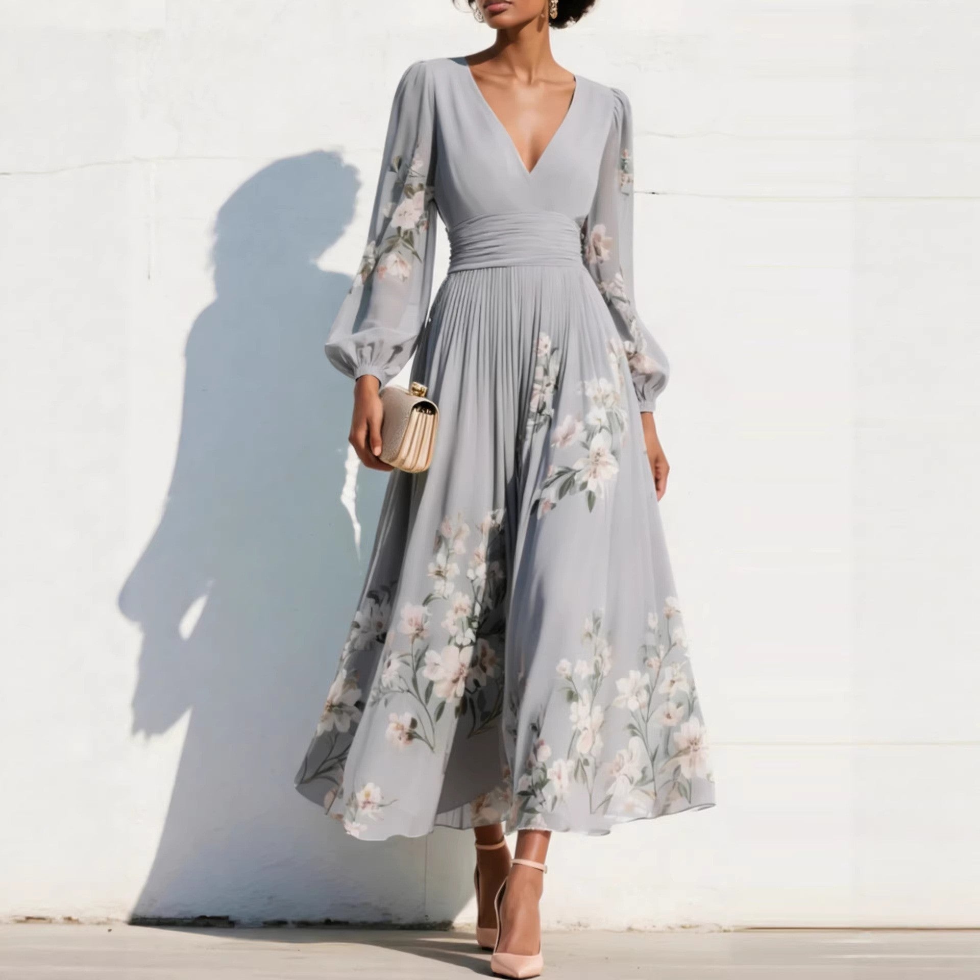 Nirena™ | Elegant Midi Dress