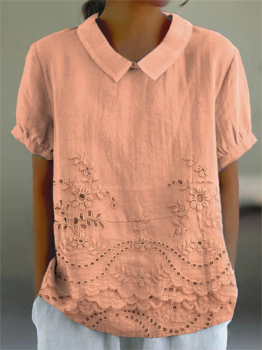 Klarette™ | Floral Embroidered Shirt
