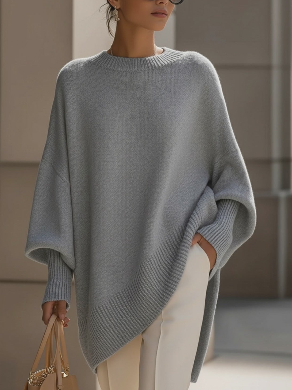 Eloise Oversized Poncho Sweater 6