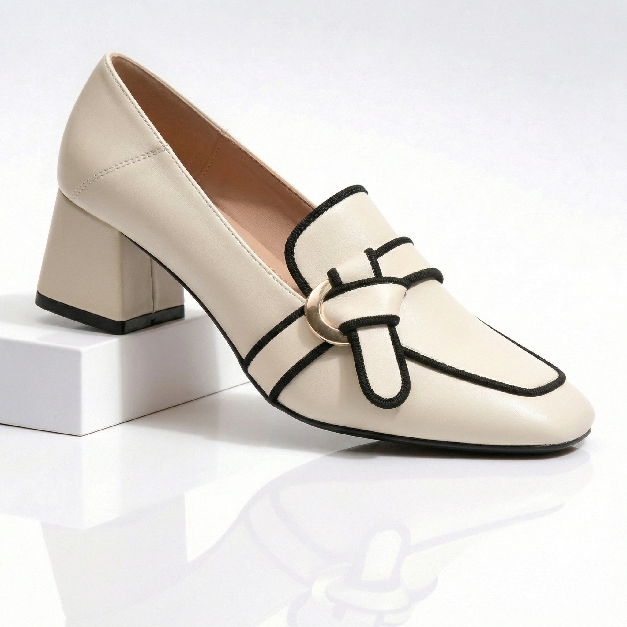 Bexara™ | Outline Loafer Heels