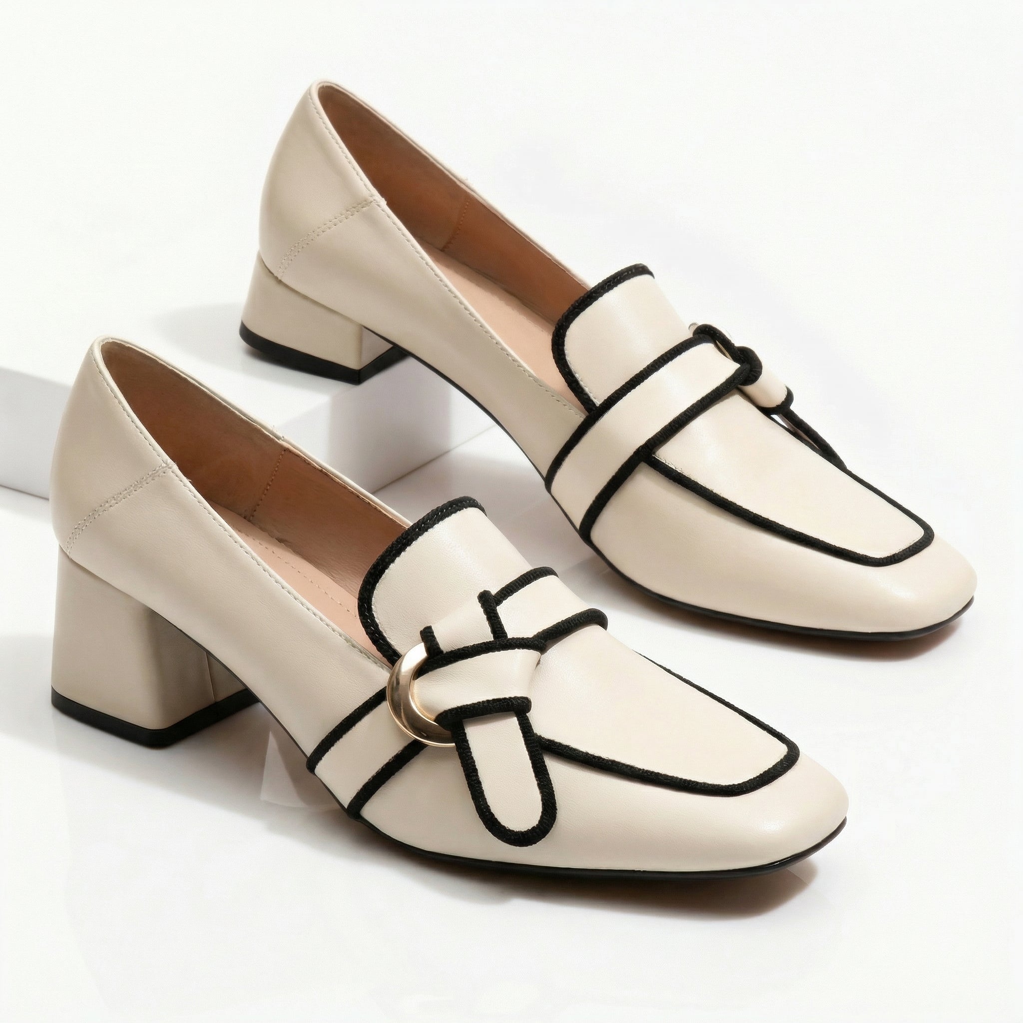 Bexara™ | Outline Loafer Heels