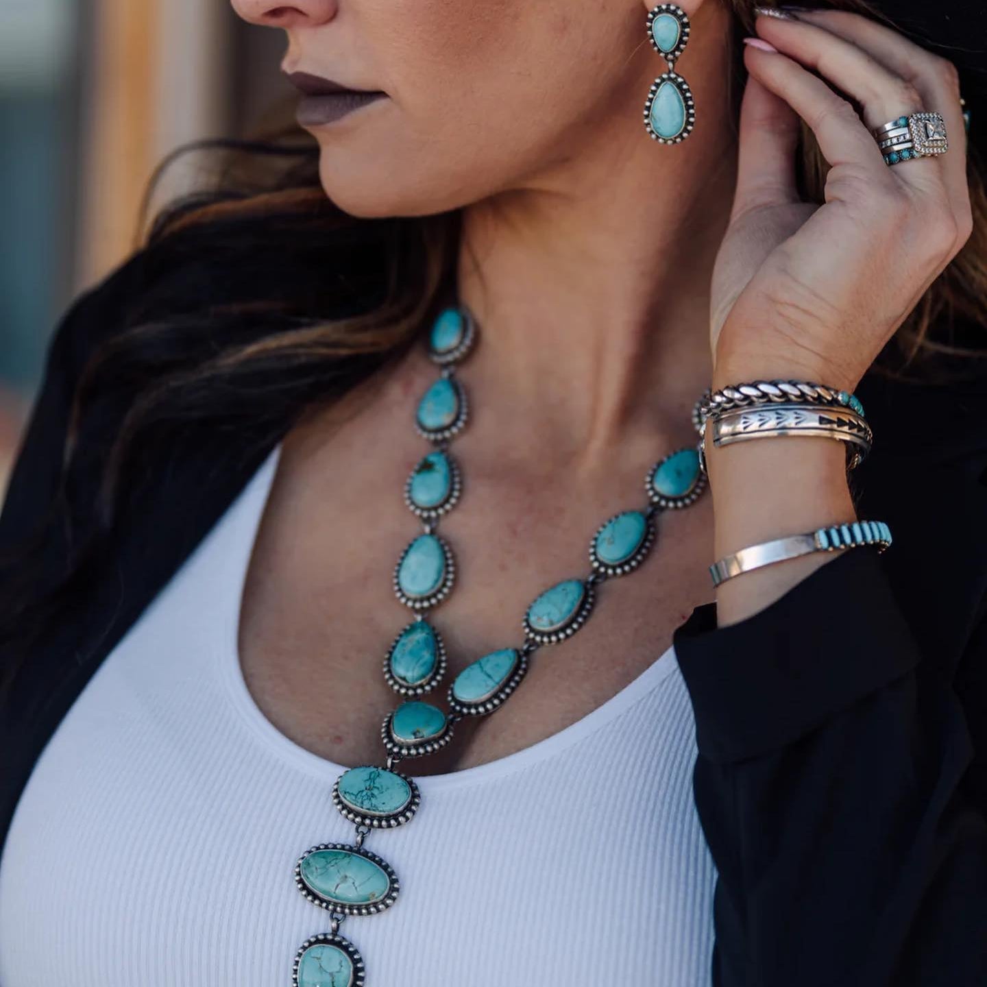 Greer™ | Vintage Statement Necklace & Earrings Set