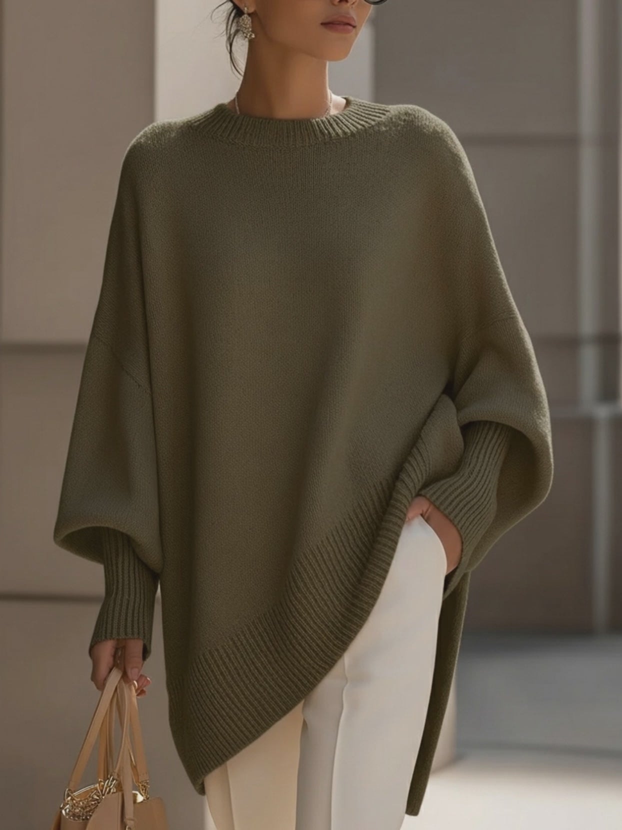 Eloise Oversized Poncho Sweater 7