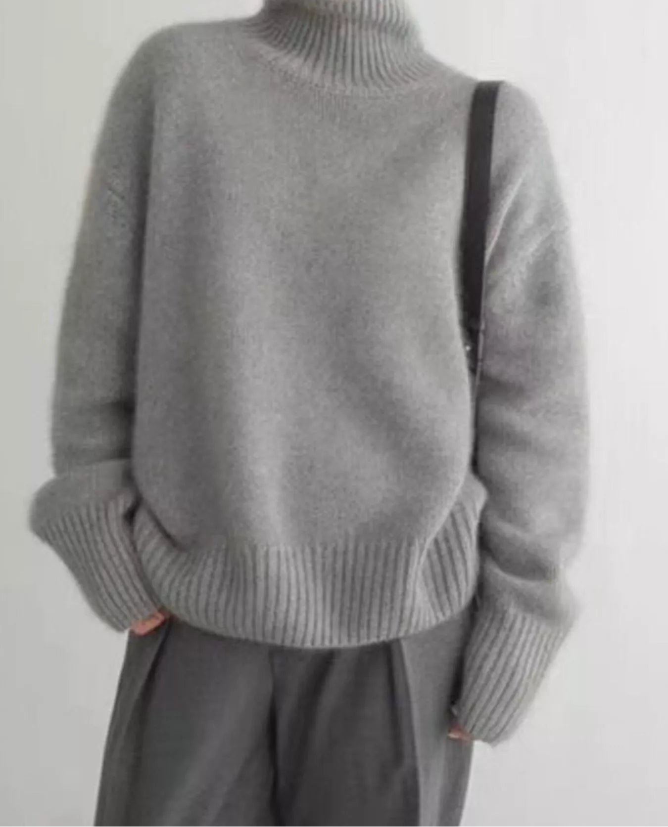 Scarlett | Turtleneck Dropped Shoulder Sweater