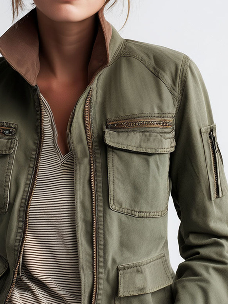 Portia™ | Utility Pocket Cargo Jacket