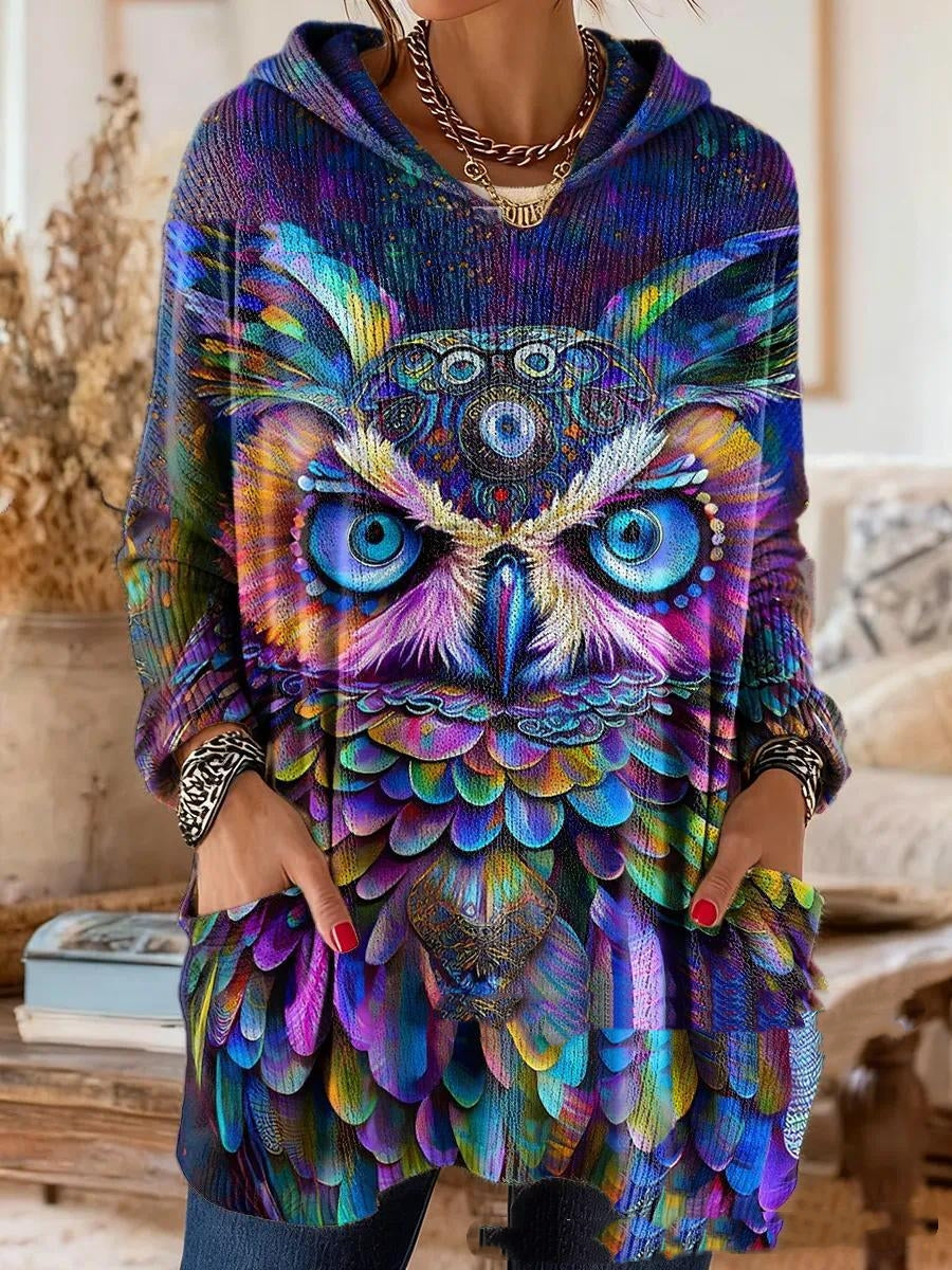 Florence™ | Retro Ethnic Print Hooded Tunic