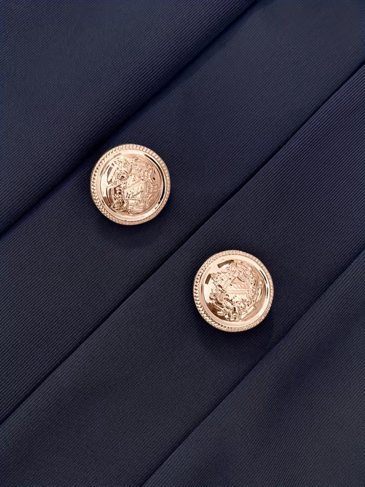 Berenice™ | Gold Button Blazer