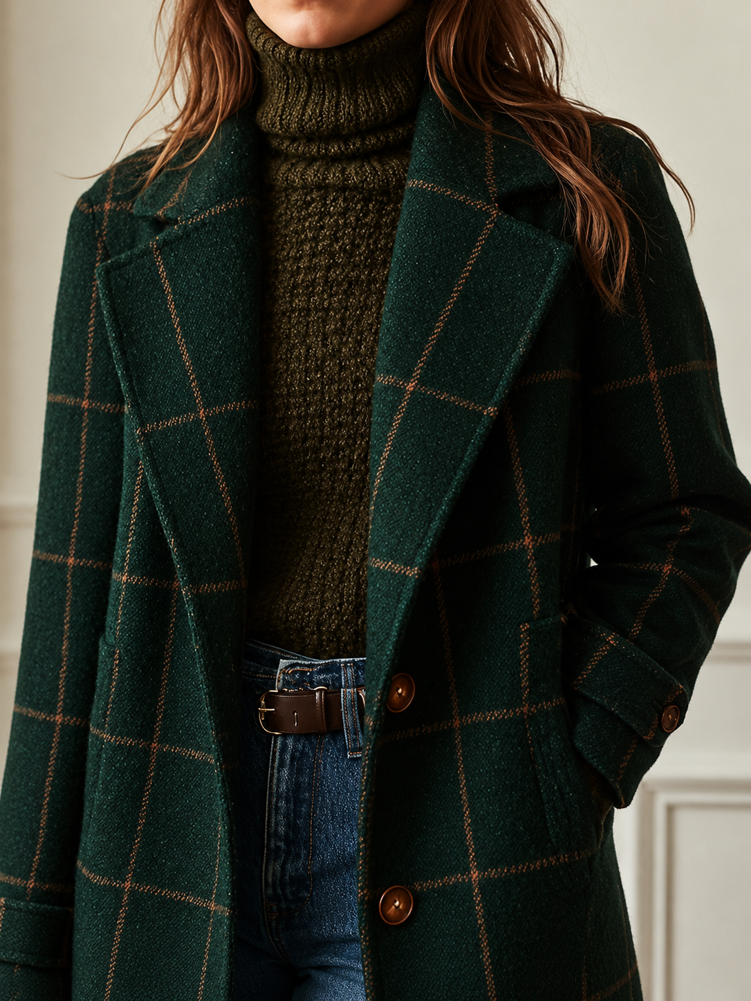 Huxby™ | Classic Checkered Coat