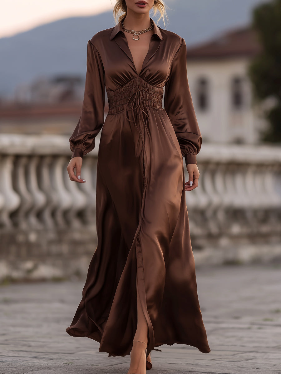Valentina™ | Cinched Waist Maxi Dress