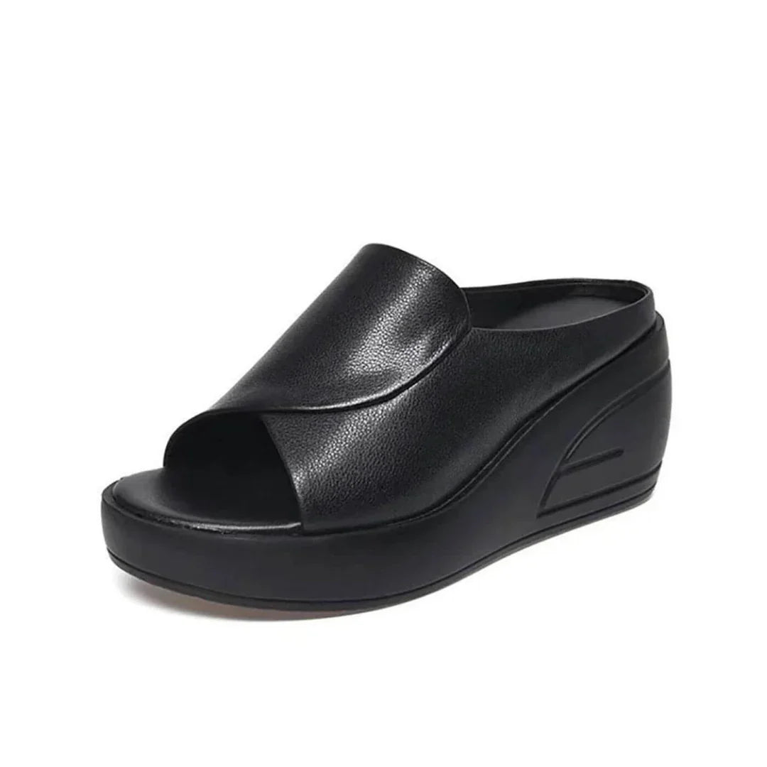 Eliza | Slip-On Wedge Sandals