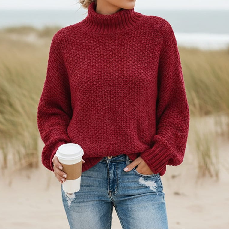 Nadine™ | Oversized Turtleneck Pullover Sweater