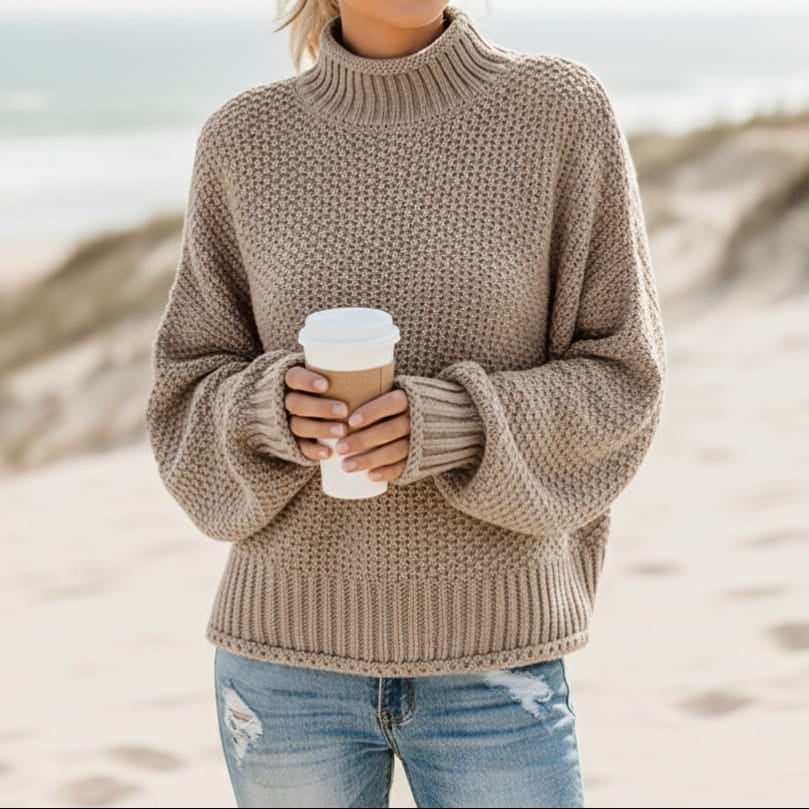 Meridith™ | Oversized Turtleneck Pullover Sweater