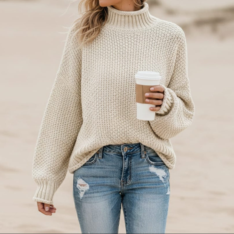 Meridith™ | Oversized Turtleneck Pullover Sweater