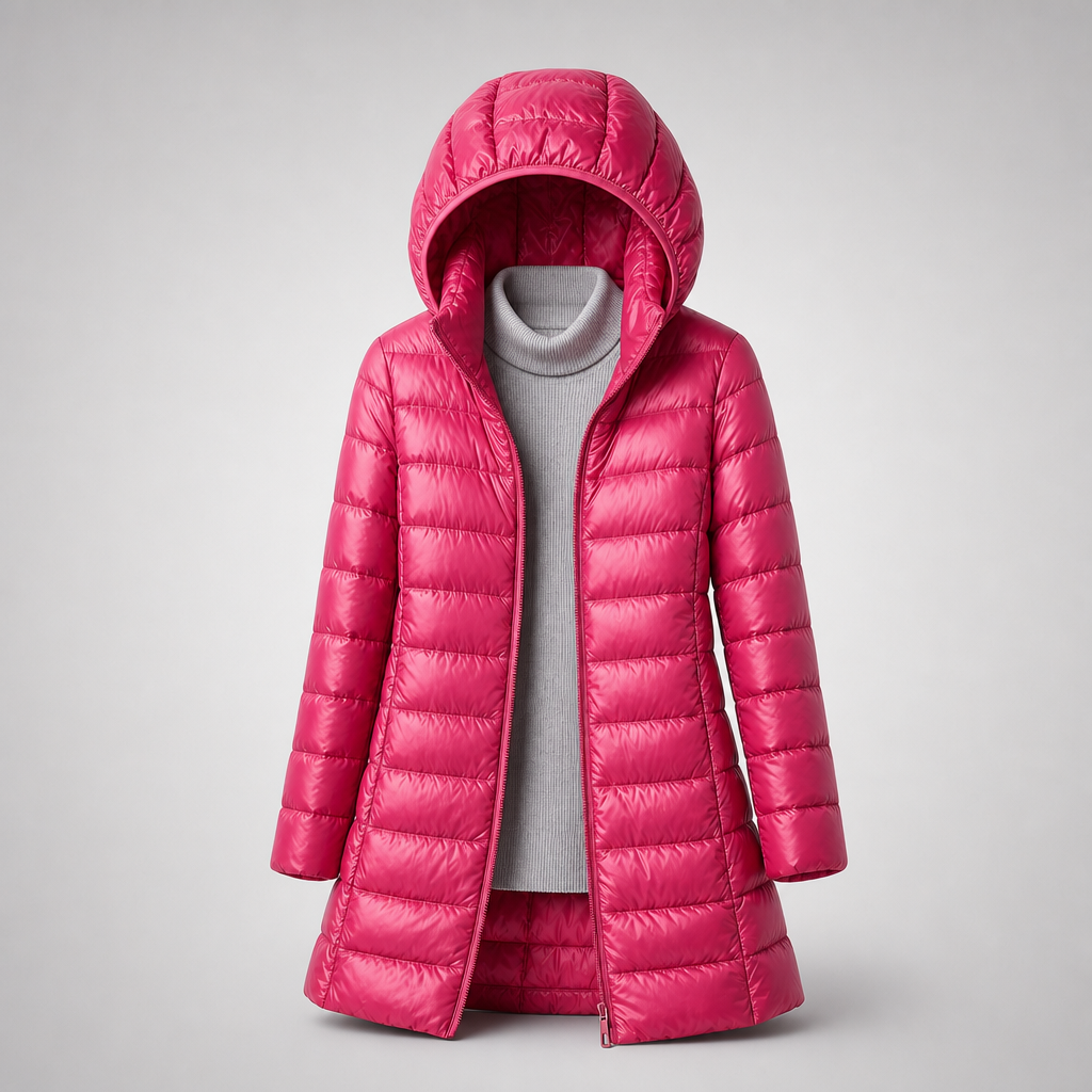 Olivette™ | Long Hooded Puffer Coat
