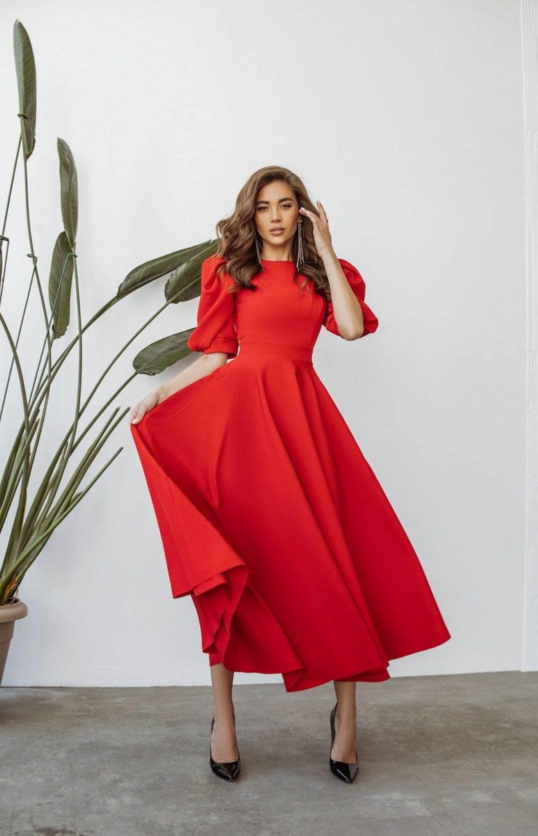 Lesa™ | Elegant Midi Dress