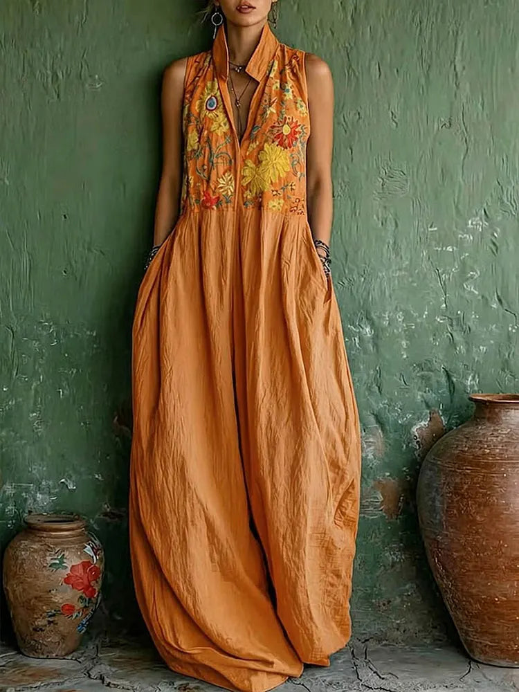 Cordelia™ | Sleeveless V-Neck Sundress