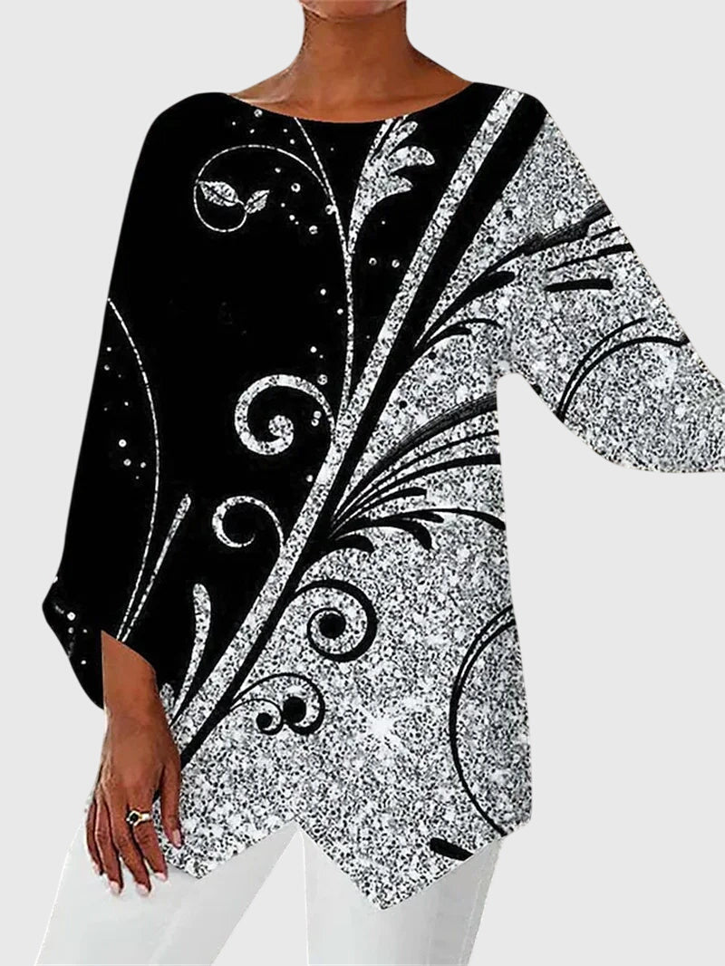 Elegant Crew Neck Top