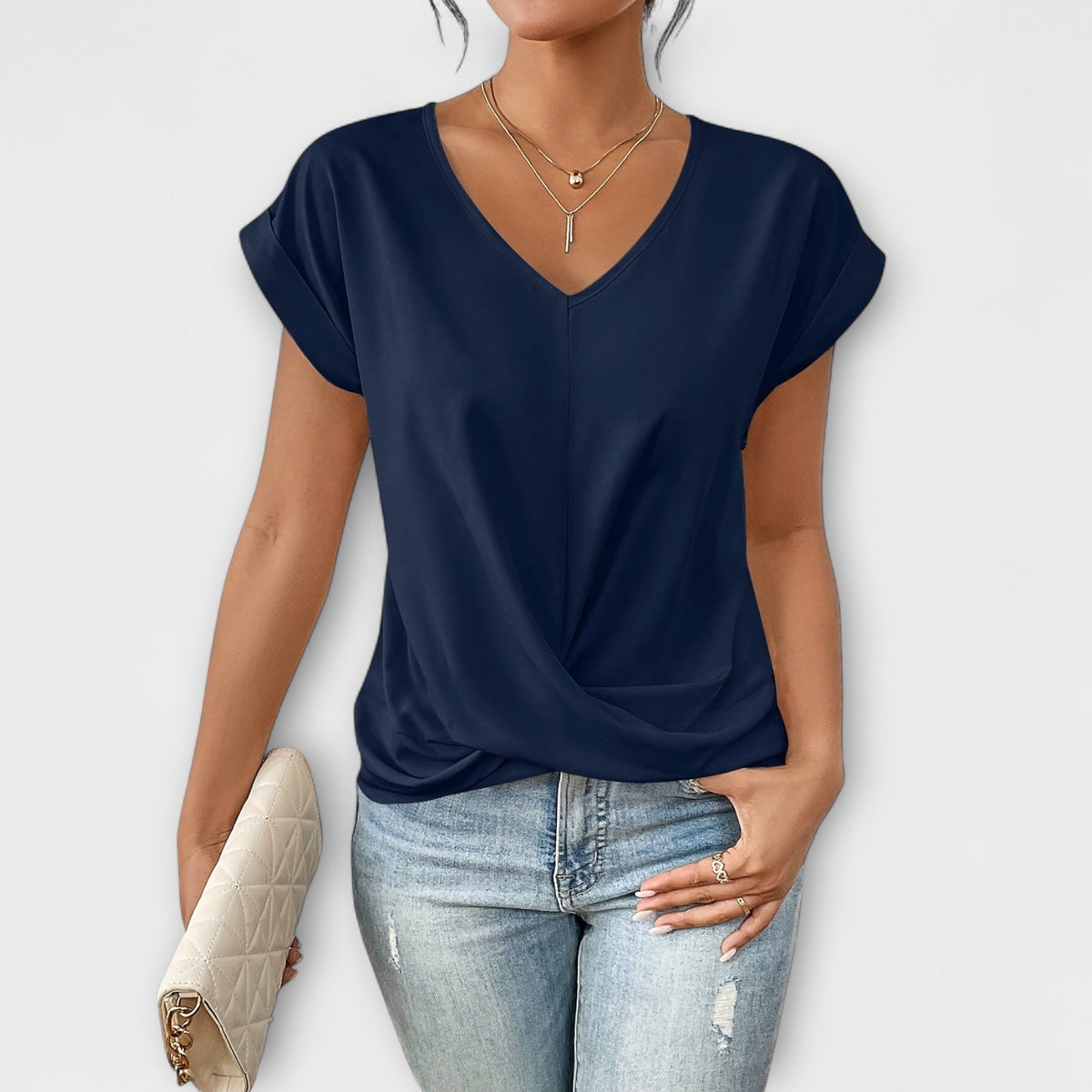 Elegant V-Neck Top