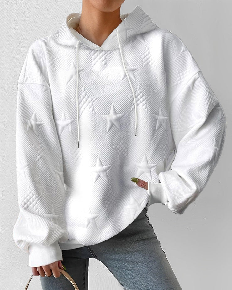 Prestley™ | Star Embossed Hoodie