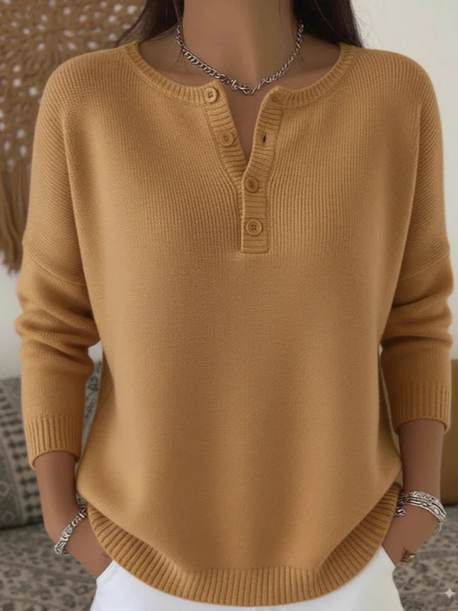 Skye | Button-up V-neck Sweater