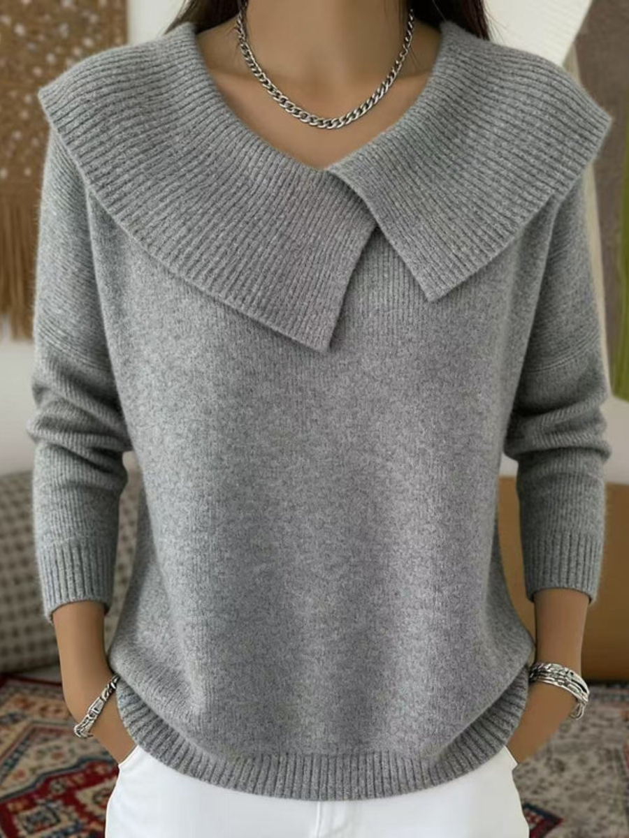 Millicent™ | Elegant Collar Knit Jumper