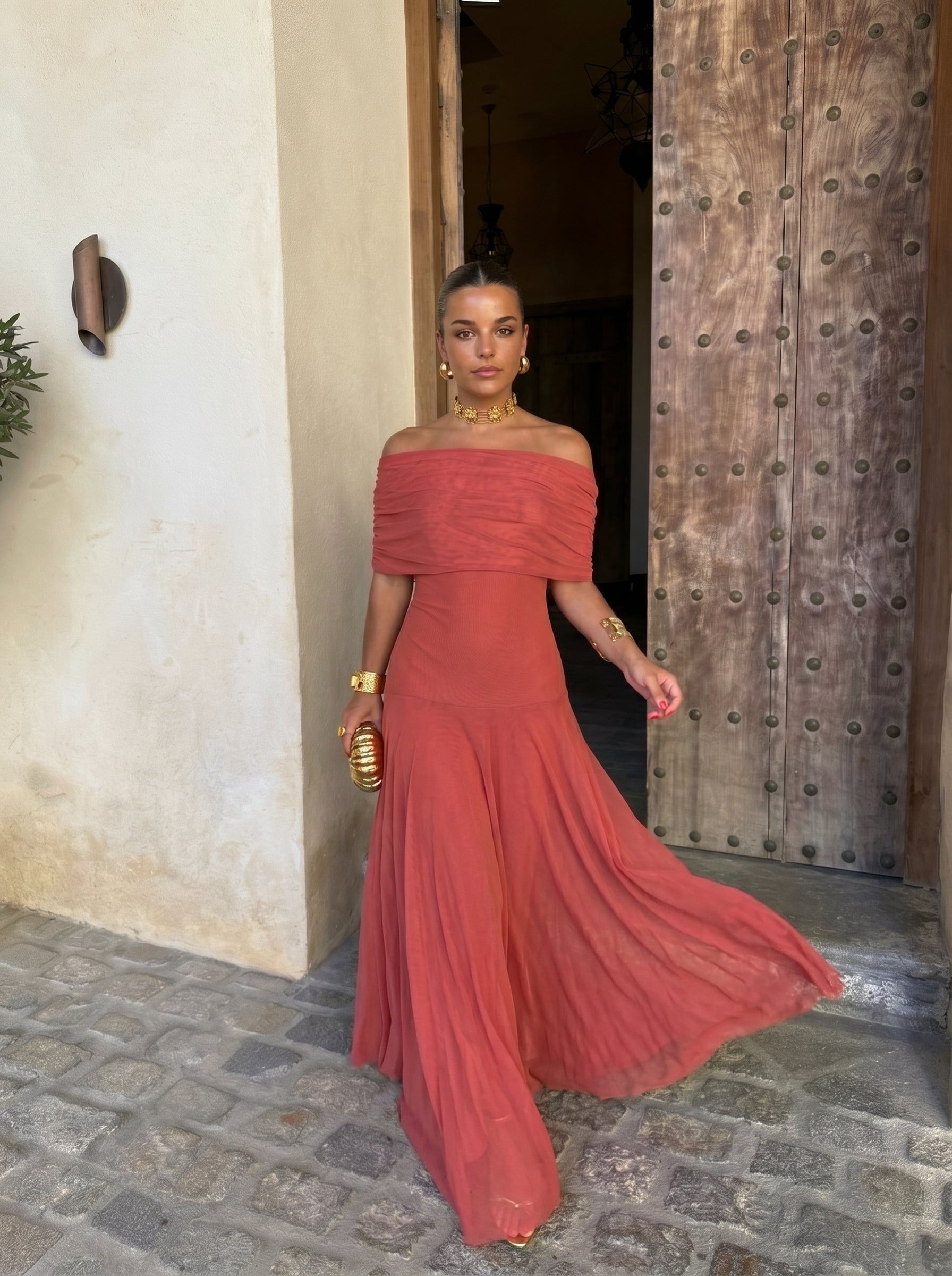 Karmela™ | Off-Shoulder Long Dress