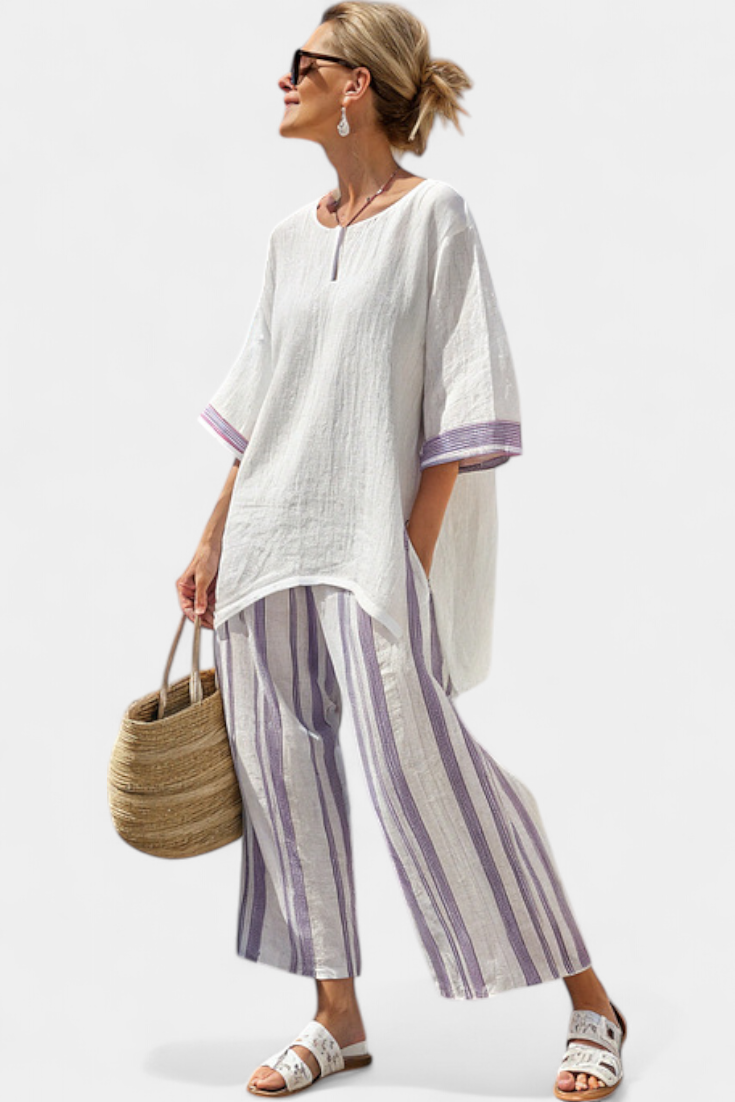 Celeste™ | Relaxed Blouse & Pants Set