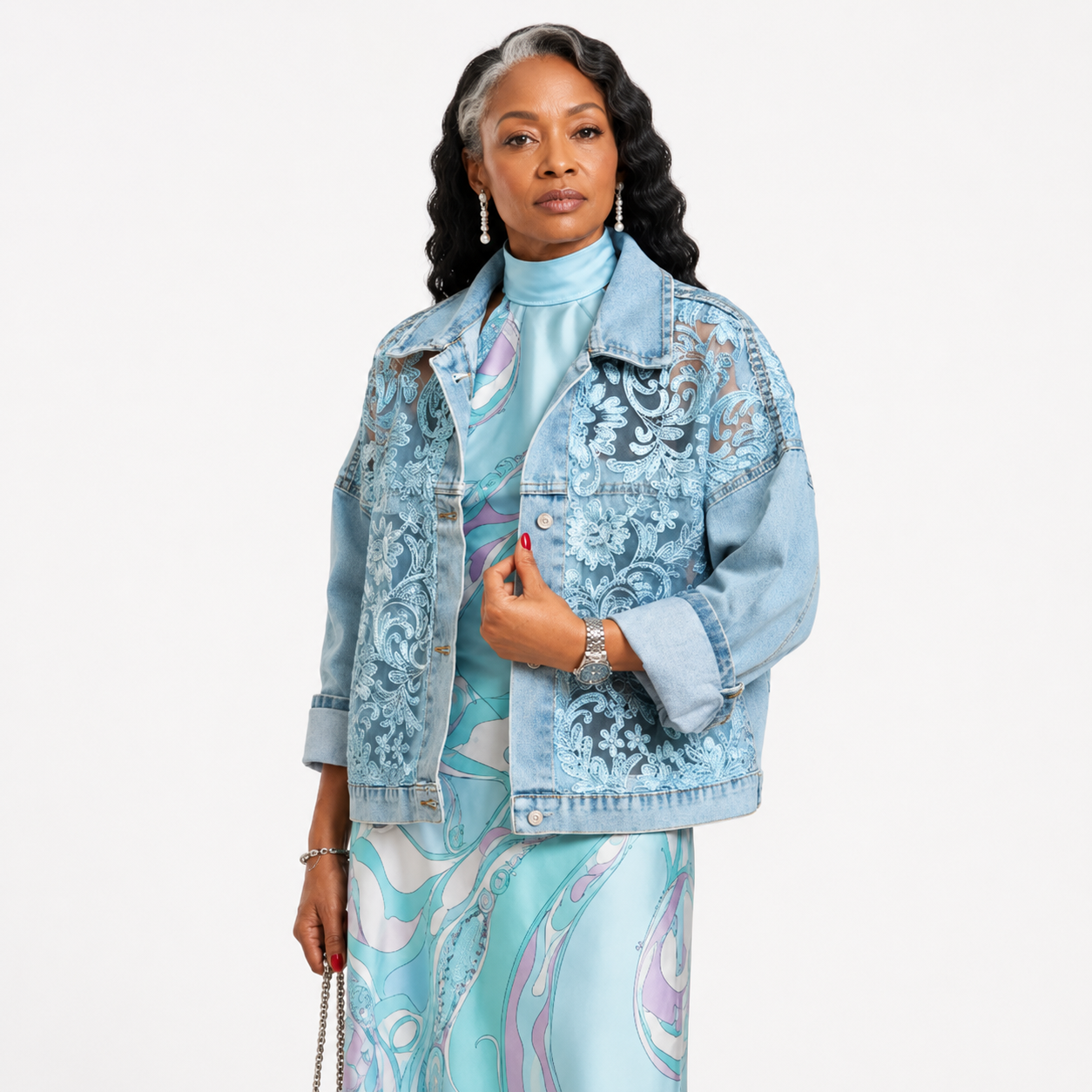 Primrose™ | Floral Lace Patchwork Jacket