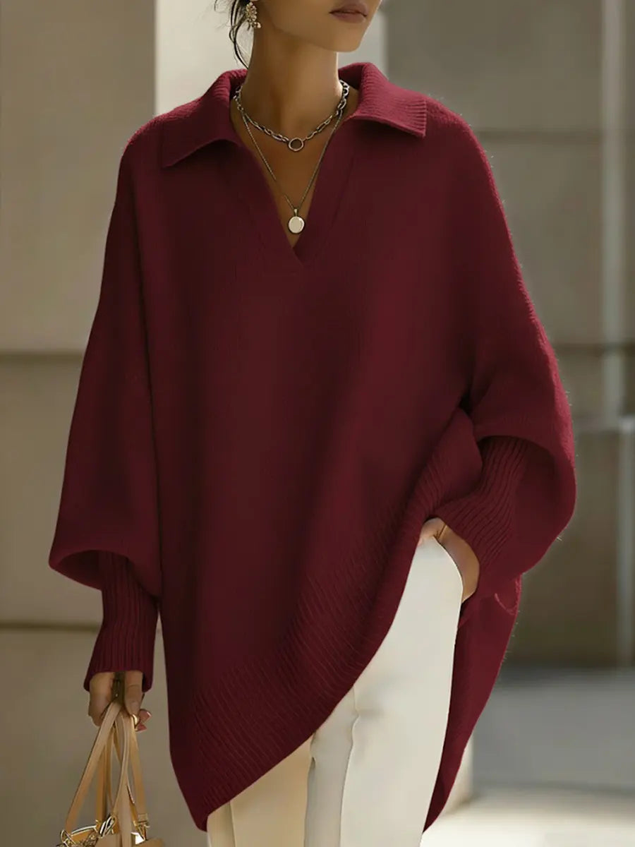 Sophia | V Neck Long Sleeve Sweater