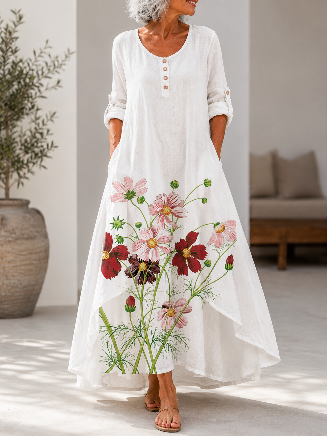 Orvana™ | Floral Print Maxi Dress