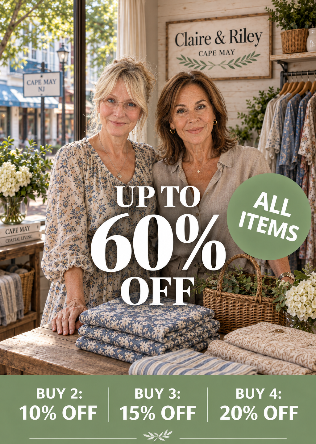 Up to 60% off all items