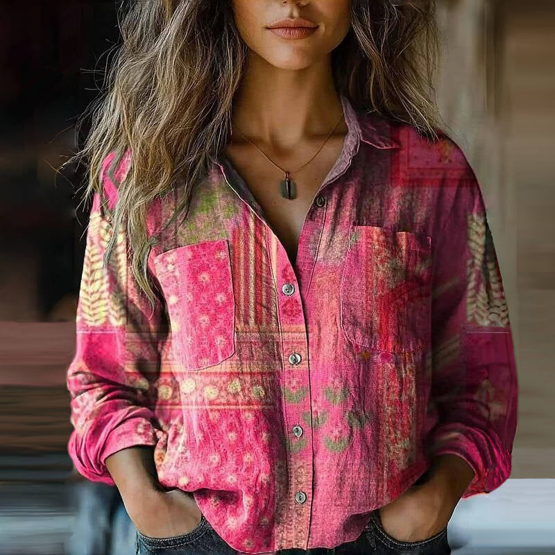 Rosette™ | Bohemian Pattern Vintage Blouse