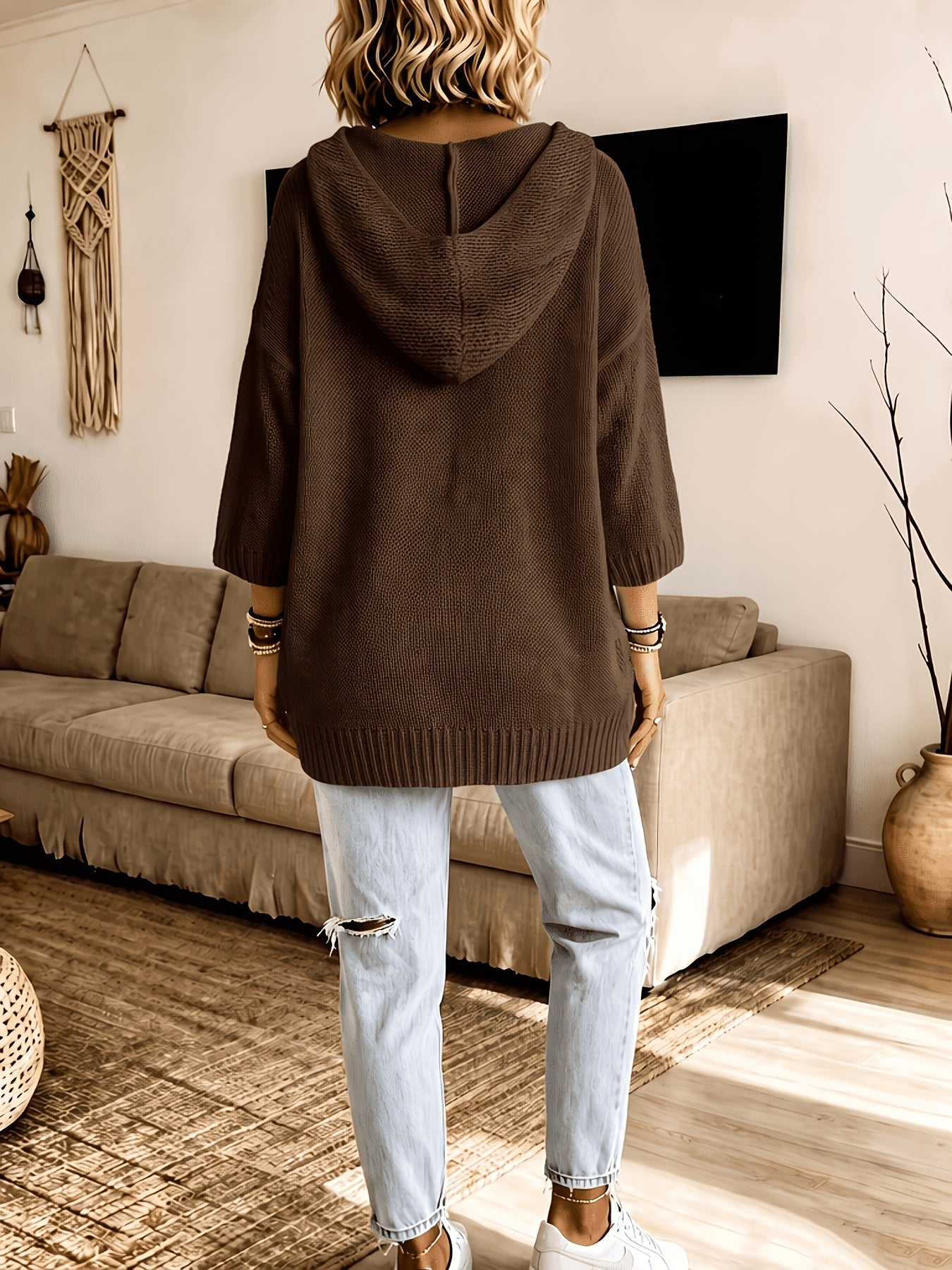 Edalynn™ | Hooded Open-Front Cardigan