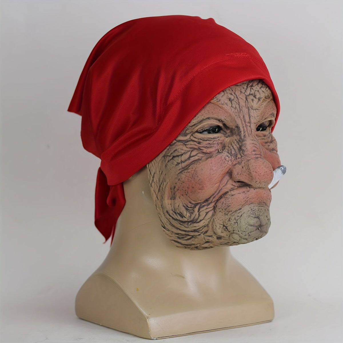 Women's Halloween Red Hood Grandma Mask