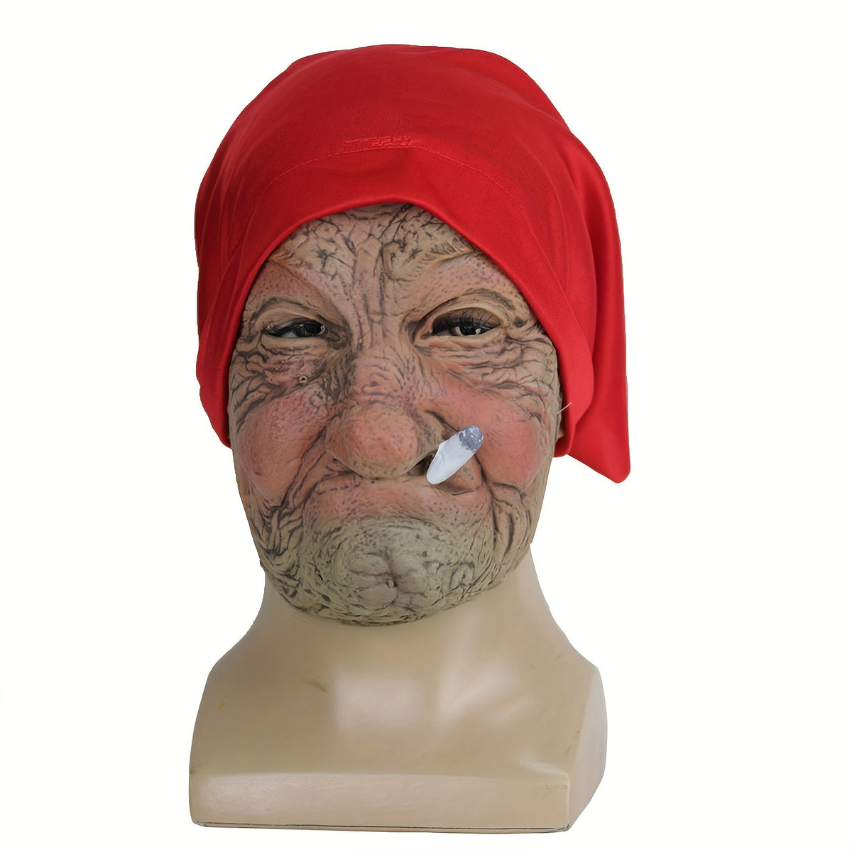 Women's Halloween Red Hood Grandma Mask