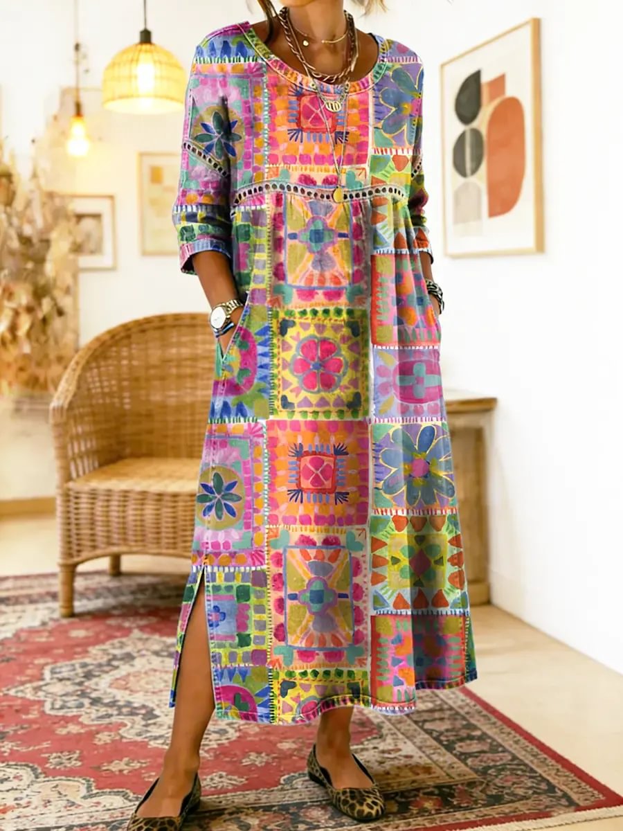 Carvelle™ | Printed Midi Dress