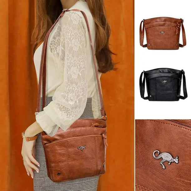 Katarina™ | Kangaroo Emblem Crossbody Bag