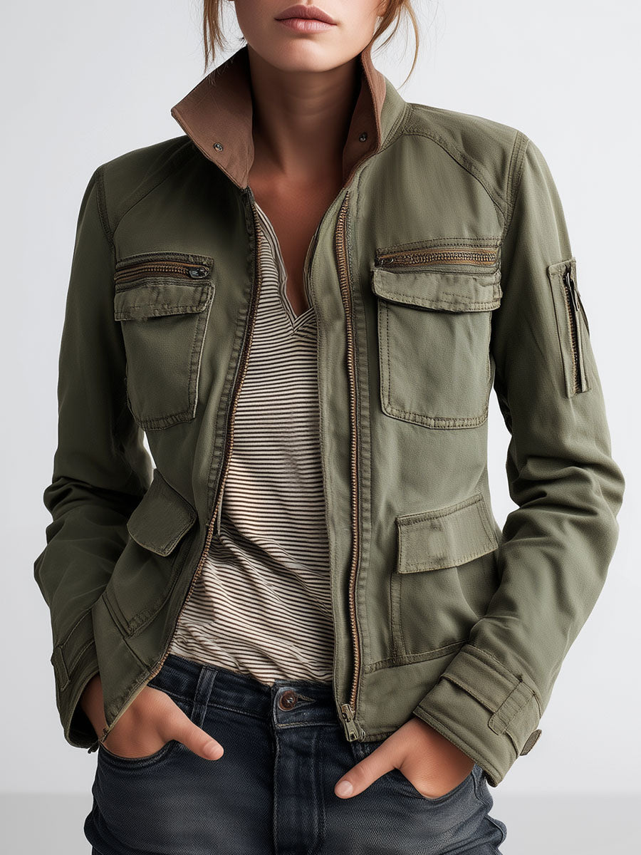 Portia™ | Utility Pocket Cargo Jacket