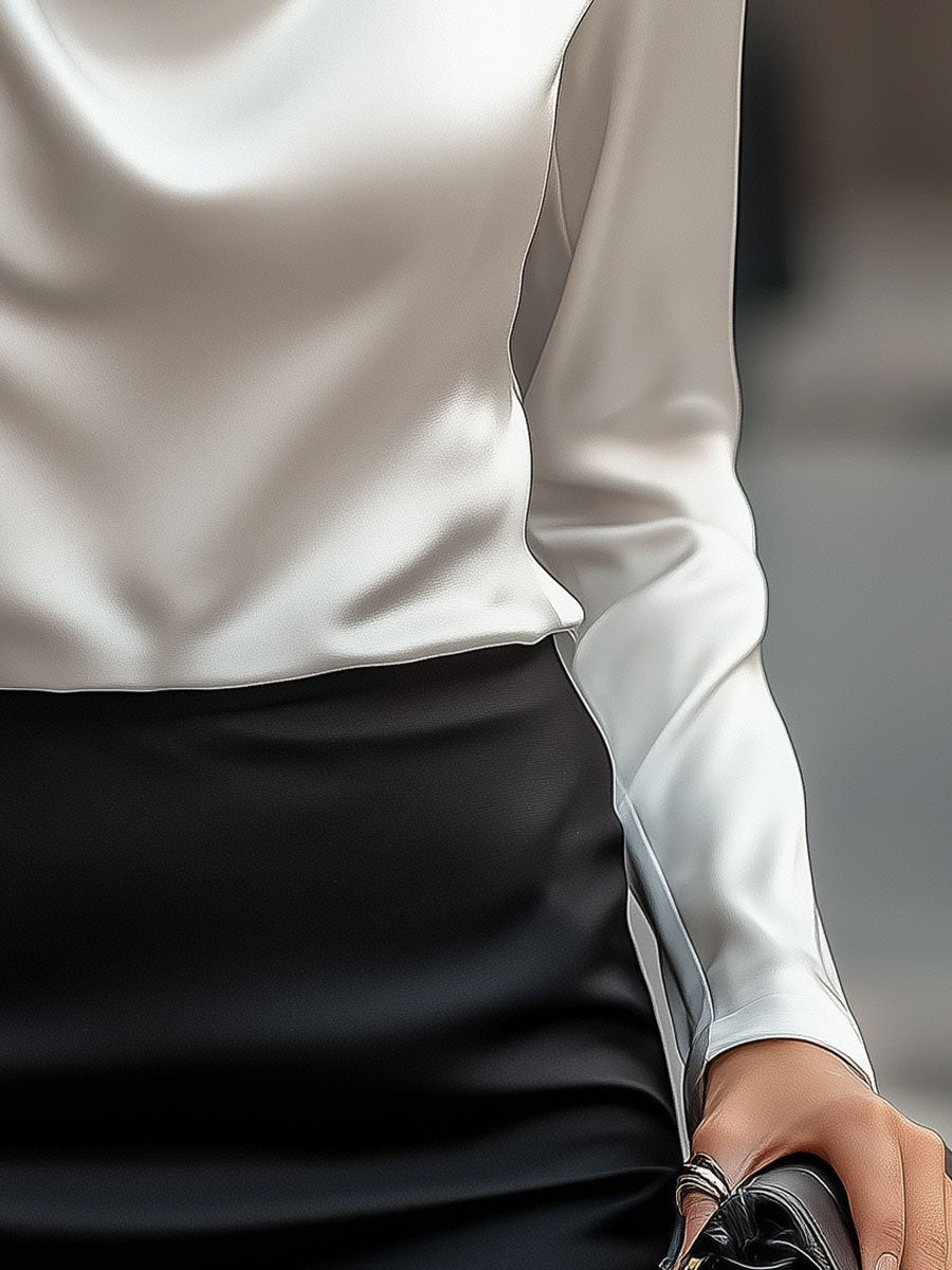 Marguerita™ | White Draped Blouse