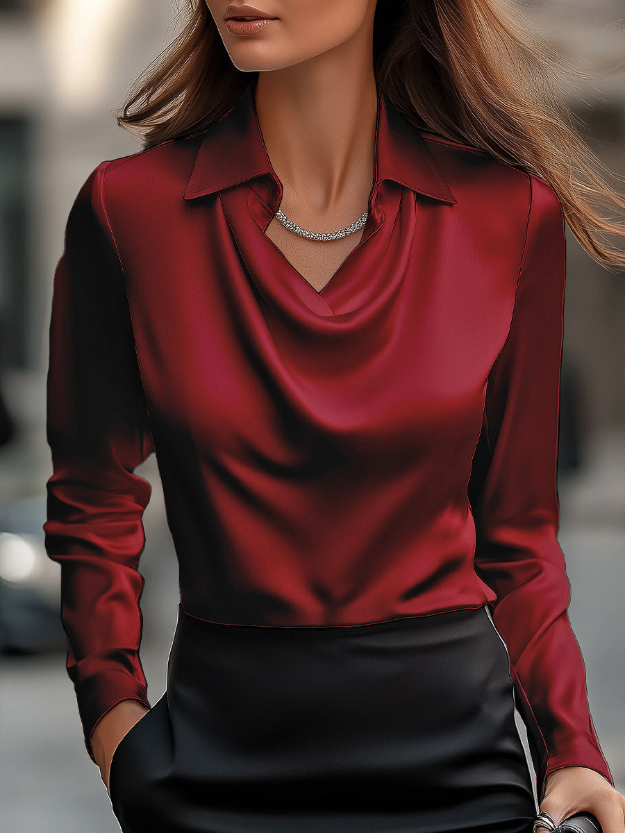 Marguerita™ | White Draped Blouse