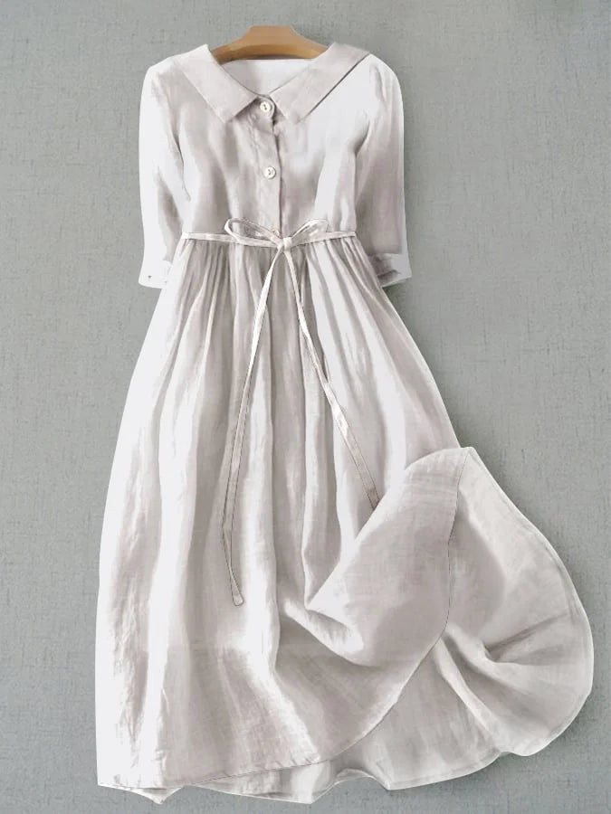 Tatiana™ | Elegant Half Sleeve Tie-Waist Dress